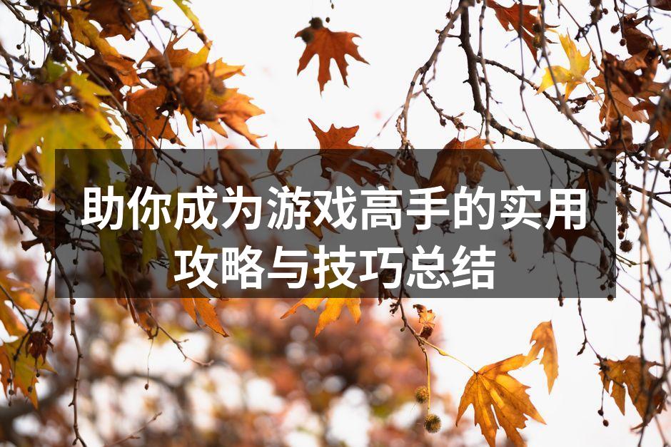 助你成为游戏高手的实用攻略与技巧总结